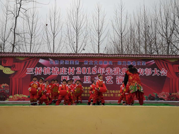 汝南縣三橋鎮褚莊村舉辦先進典型表彰大會