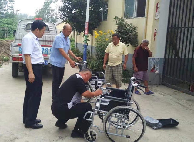 汝南縣老君廟鎮真情助殘暖人心