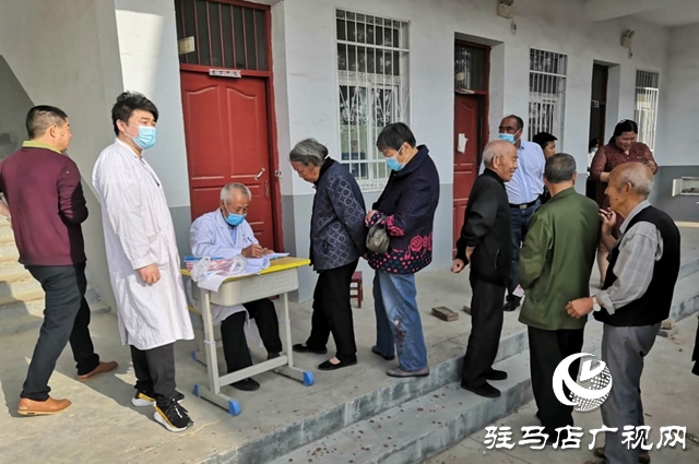 汝南縣宿鴨湖街道為轄區貧困戶、老年人免費體檢