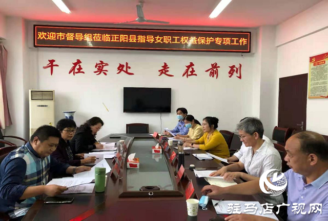 駐馬店市女職工產假等權益保護專項執法行動督導組赴正陽縣開展督導