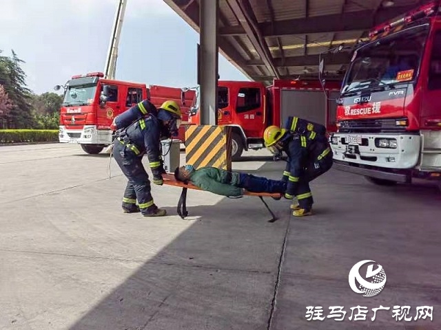 駐馬店消防救援支隊高新區消防救援大隊開展大跨度空間滅火救援實戰化模擬演練