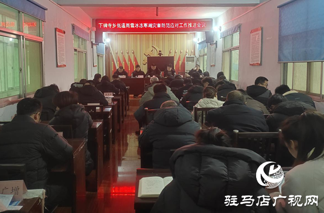 泌陽縣下碑寺鄉開展雨雪冰凍天氣防范應對工作