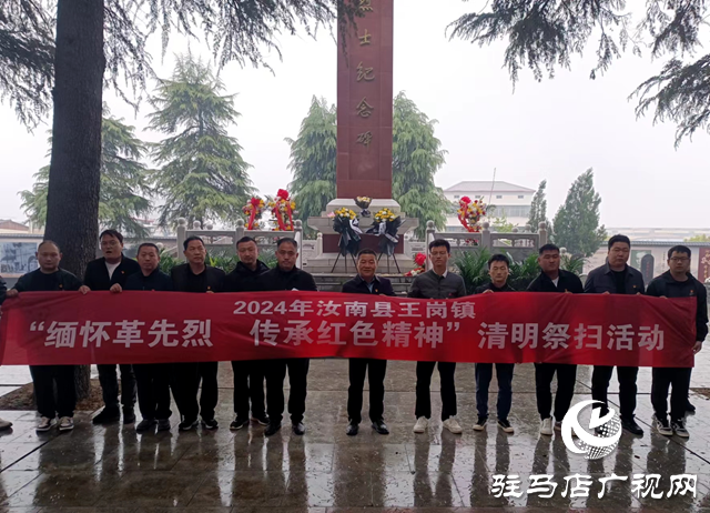 汝南縣王崗鎮：開展&ldquo;緬懷革命先烈 賡續紅色血脈&rdquo;清明祭掃活動