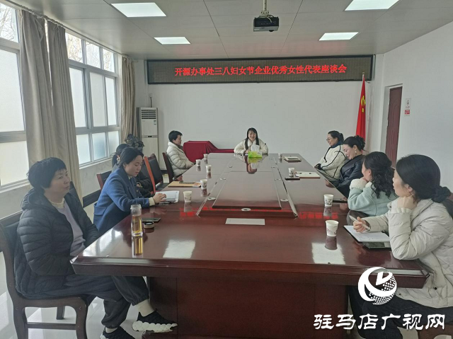 駐馬店經濟開發區開源辦事處召開三八婦女節優秀女性代表座談會