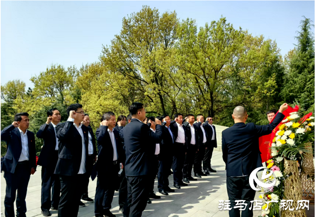 中原農險駐馬店市分公司開展清明祭掃主題黨日活動