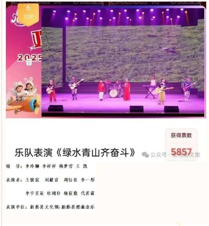 【名單公布】2025年駐馬店市慶“六·一”少兒文藝匯演網(wǎng)絡(luò)最受歡迎節(jié)目與主持人評(píng)選結(jié)果出爐