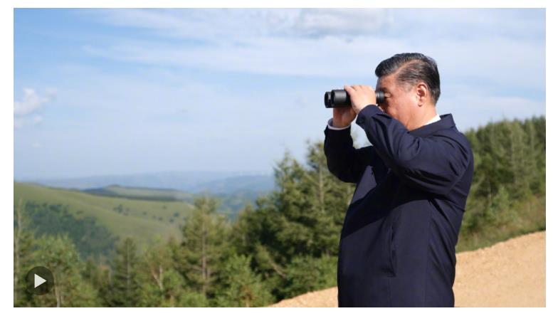 習近平牽掛防沙治沙