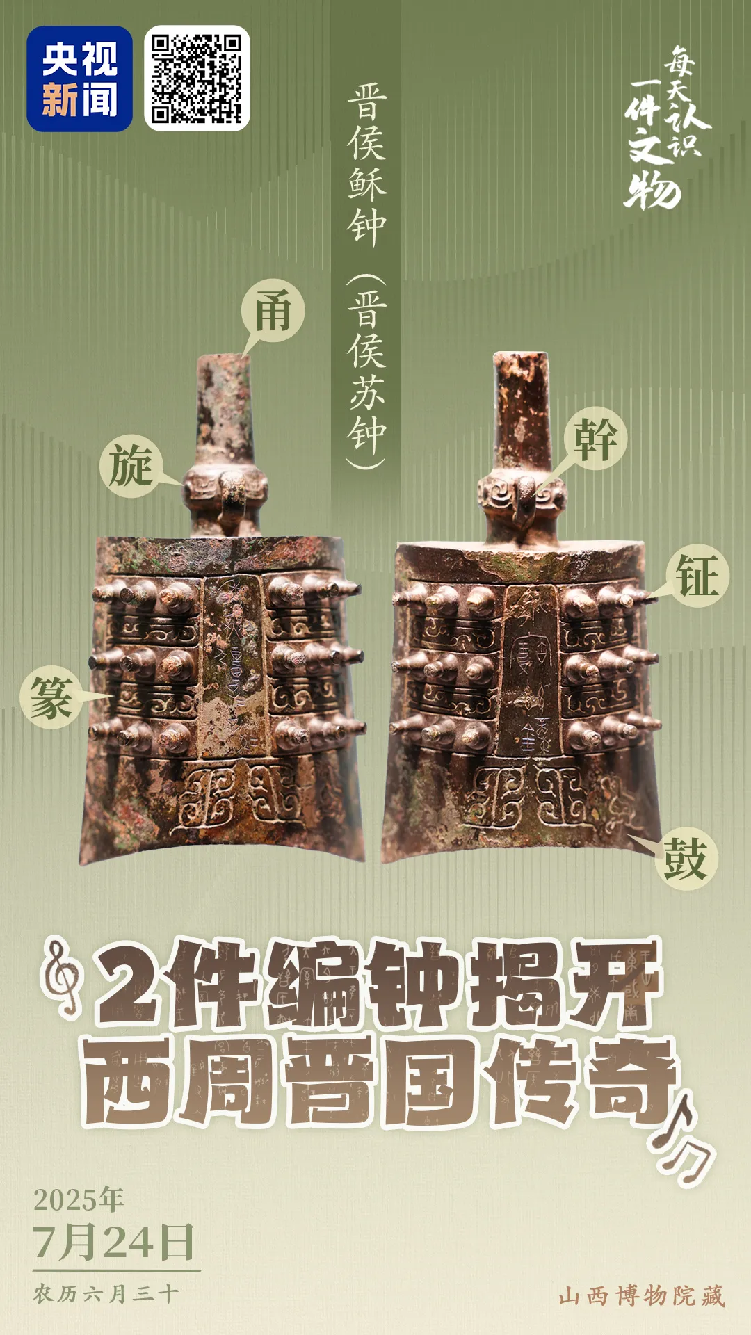 文博日歷丨看2件編鐘如何揭開它們的“身世”真相→
