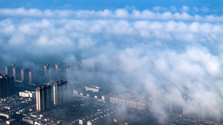 縣區(qū)動態(tài)｜平流霧奇觀宛若仙境