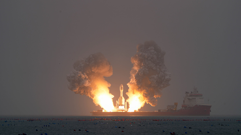 引力一號遙二運載火箭發射成功