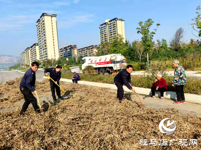 確山縣住建局：暖心解民憂 劃定專屬晾曬區守護秋收
