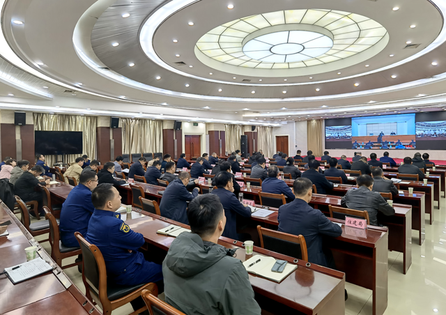 駐馬店市收聽收看全省森林防滅火暨冬春火災(zāi)防控工作動員部署電視電話會議