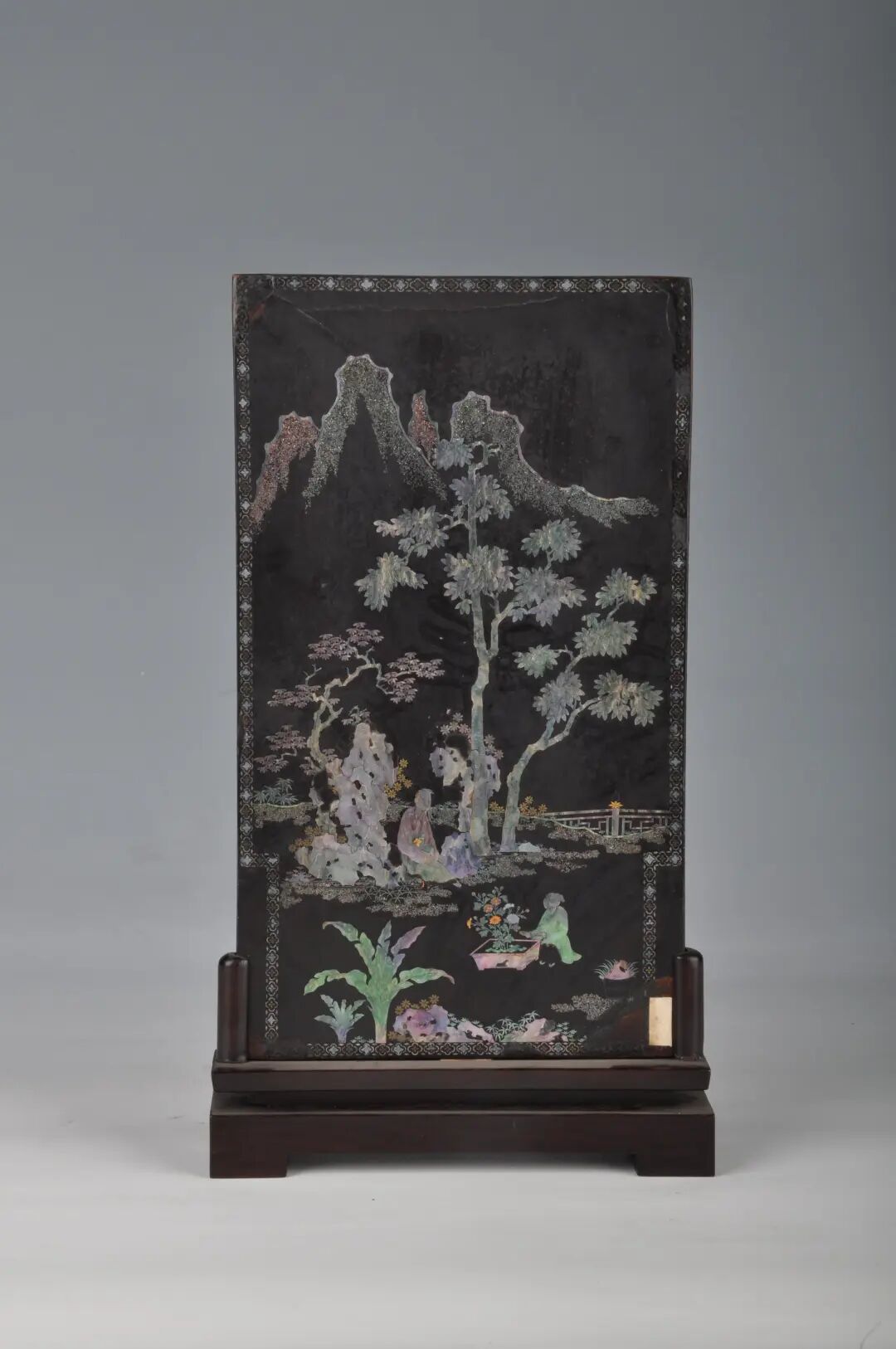 每日文物丨這塊螺鈿插屏,定格了陶淵明的悠然一刻