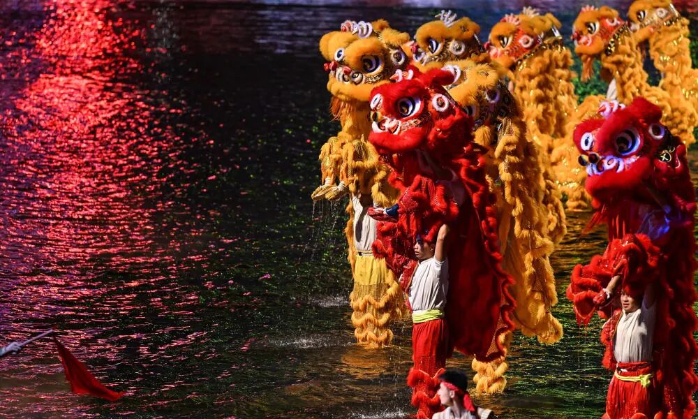 來,找一找全運會上的傳統文化元素