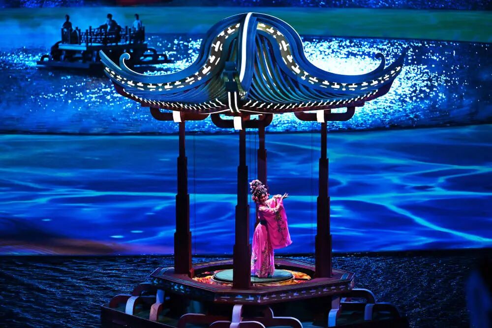 來,找一找全運會上的傳統文化元素