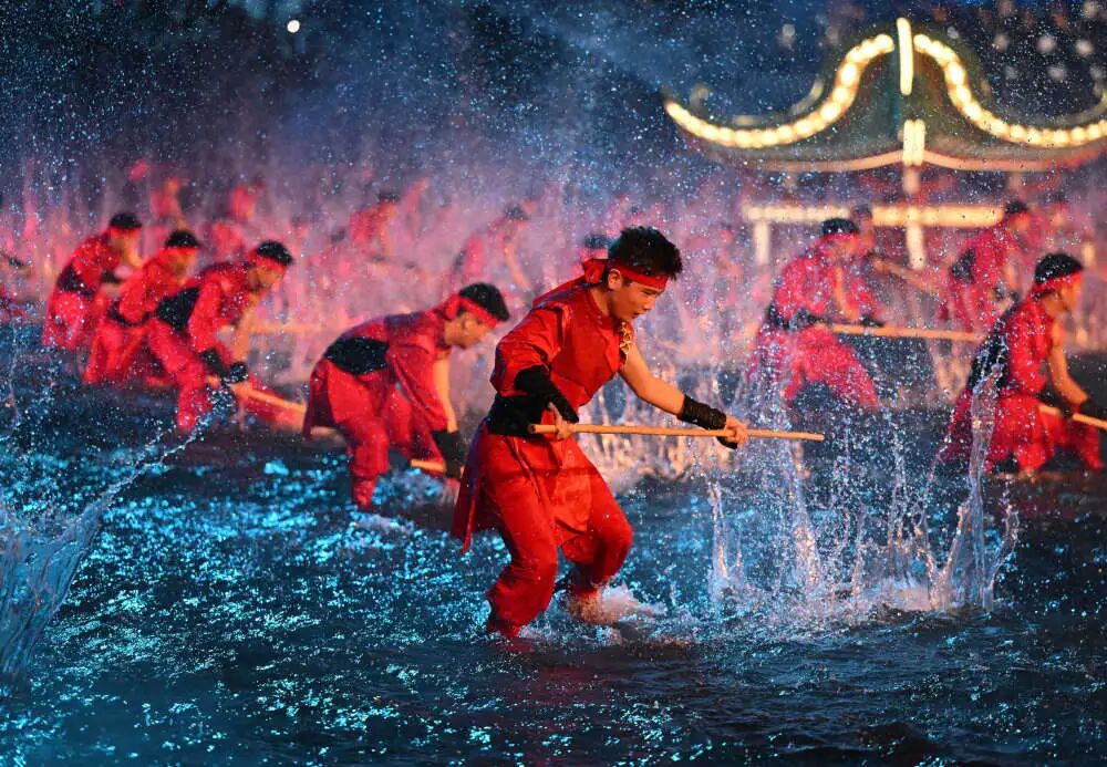 來,找一找全運會上的傳統文化元素