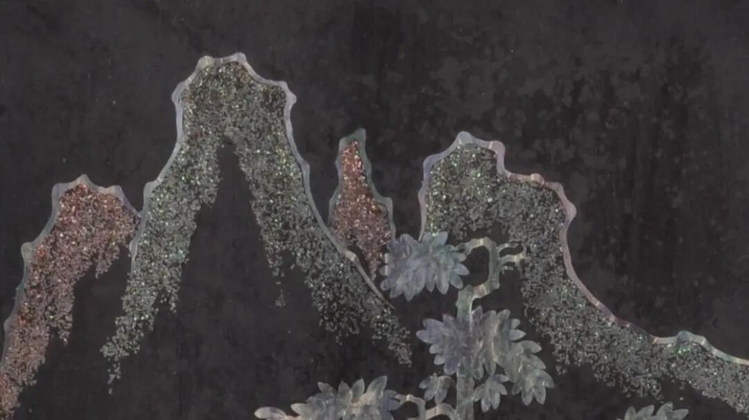 每日文物丨這塊螺鈿插屏,定格了陶淵明的悠然一刻