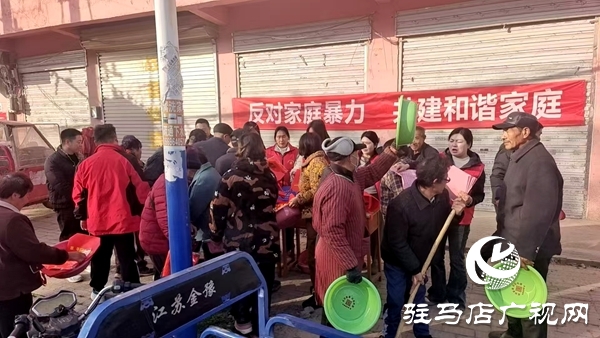 平輿縣十字路鄉組織開展“反對家庭暴力，共建和諧家園”為主題的宣傳教育活動