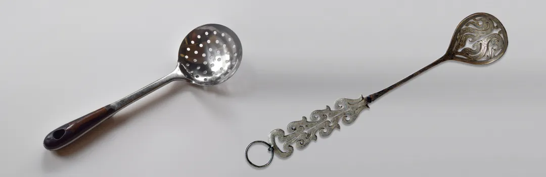 文博日歷丨錯(cuò)銀鑲嵌 鏤空雕刻 古人這樣制作漏勺