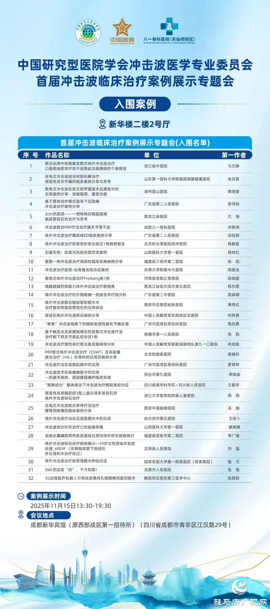 基層突圍!正陽縣人民醫院泌尿外科碎石案例閃耀全國醫學盛會